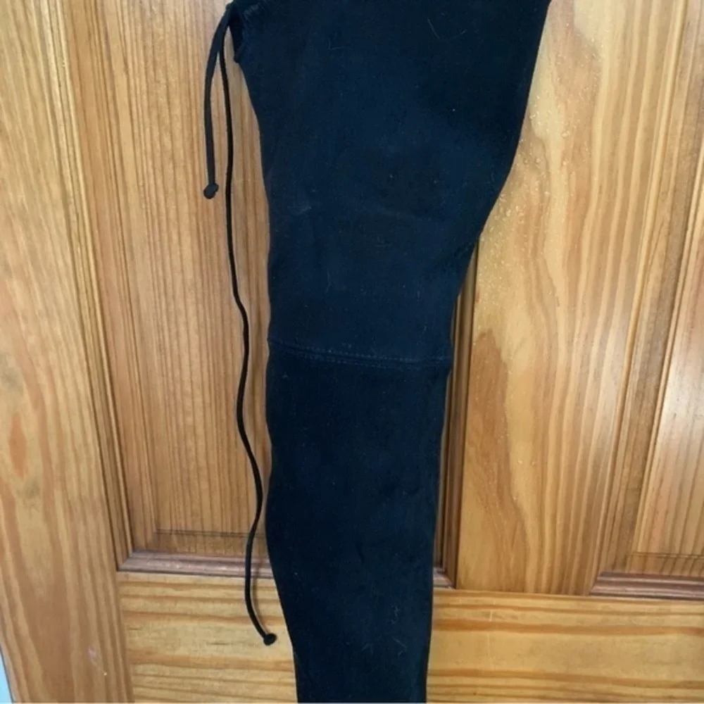 ✅ Stuart Weitzman Over The Knee Boots Highland in Black Suede